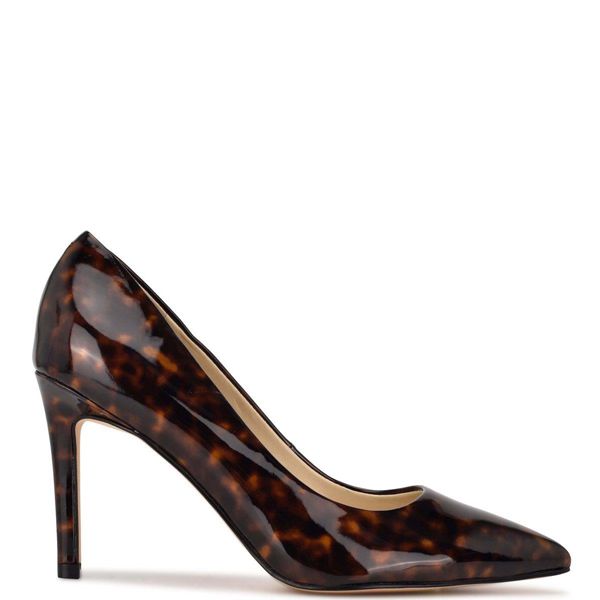 Nine West Ezra Pointy Toe Brown Pumps | South Africa 33D63-9E78